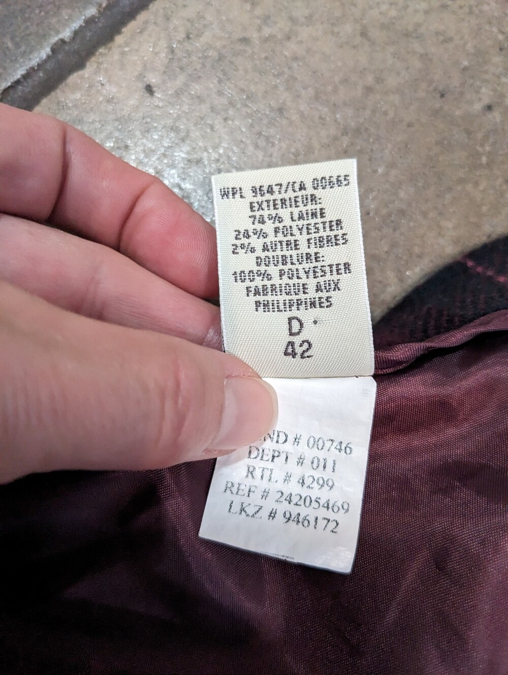 Vintage Eddie Bauer Tartan Plaid Wool Blend Maxi Skirt Chic Fall Classic Size 12 - Picture 13 of 15